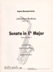 Sonata in E-flat Major, Op. 120, No. 2 – Alto Sax and Piano