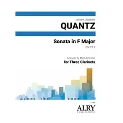 Sonata in F Major QV 3:3.2 – Clarinet Trio
