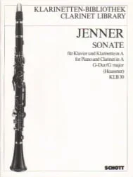 Sonata in G Major, Op. 5 – Clarinet in A and Piano