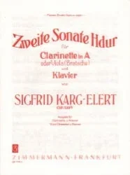 Sonata No. 2 in B major, Op. 139b – Clarinet in A (or Viola) and Piano