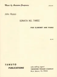 Sonata No. 3 – Clarinet and Piano