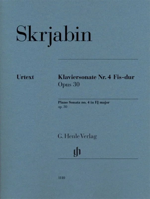 Sonata No 4 F Sharp Major Op 30 (Softcover Book)