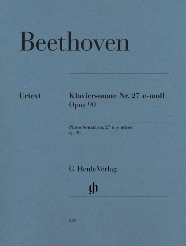 Sonata Op 90 E Min (Softcover Book)