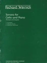 Sonata (Portraits of Antiquity) – Cello and Piano