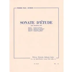 Sonate D’Etude – Solo Saxophone