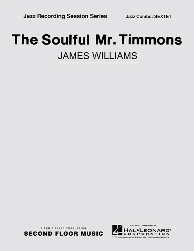 Soulful Mr Timmons Sextet Sfmjc (Music Score/Parts)