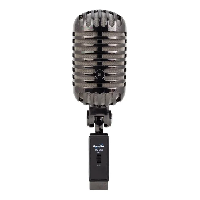 Soundart Dynamic Elvis Microphone Vintage-Style Birdcage Style