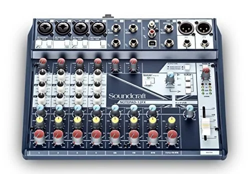 Soundcraft 5085985US Notepad-12FX Mixer with Effects and USB