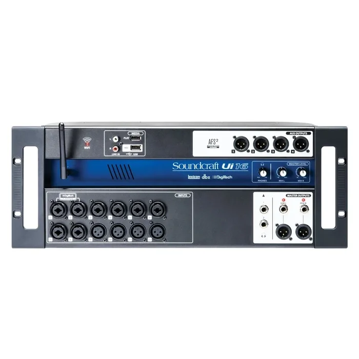 Soundcraft Ui16 16-Channel Digital Mixer with Wireless Control, iOS/Android/PC Compatible, Built-in HARMAN Processing, Remote Mic Gain