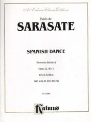 Spanish Dance “Romanza Andaluza,” Op. 22, No. 1 – Violin and Piano