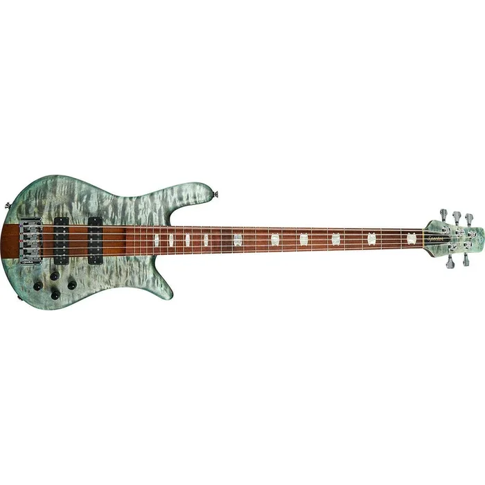 Spector Euro 5 RST Bass Guitar 5-String Turquoise Tide Matte w/ Roasted Maple Neck & Aguilars – EURO5RSTTRQTD