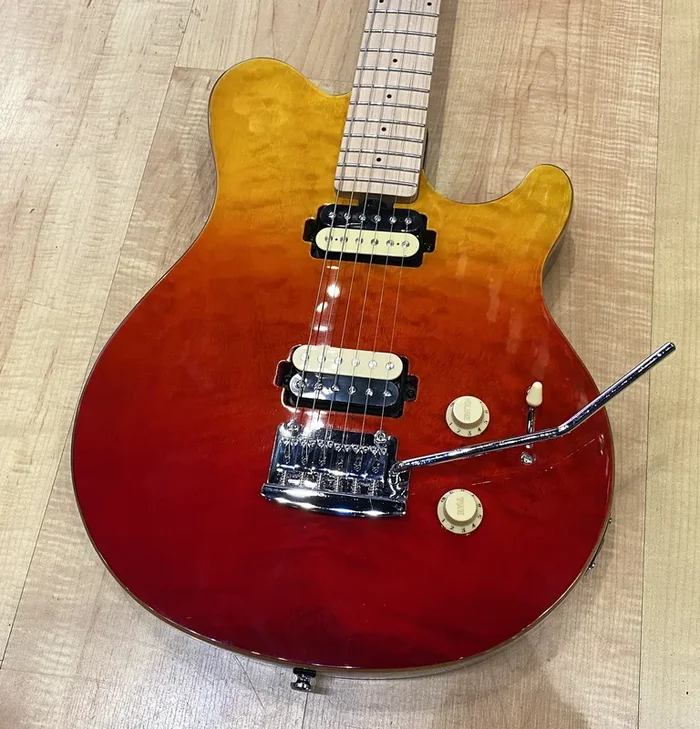 Sterling by Music Man Axis Quilted Maple Electric Guitar (Spectrum Red)