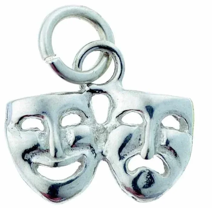 Sterling Silver Charm Com/Trag Double Sm