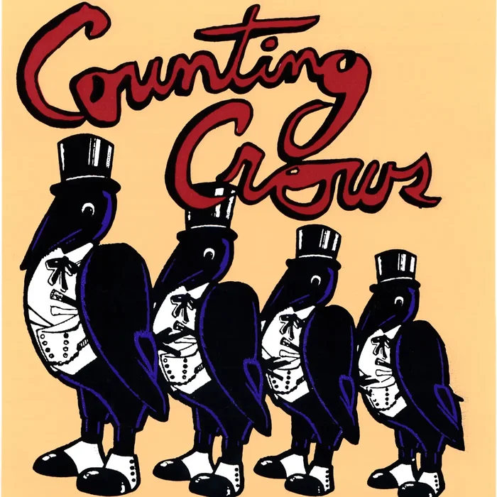 Sticker – Counting Crows – with Four Crows – Vintage 1990s