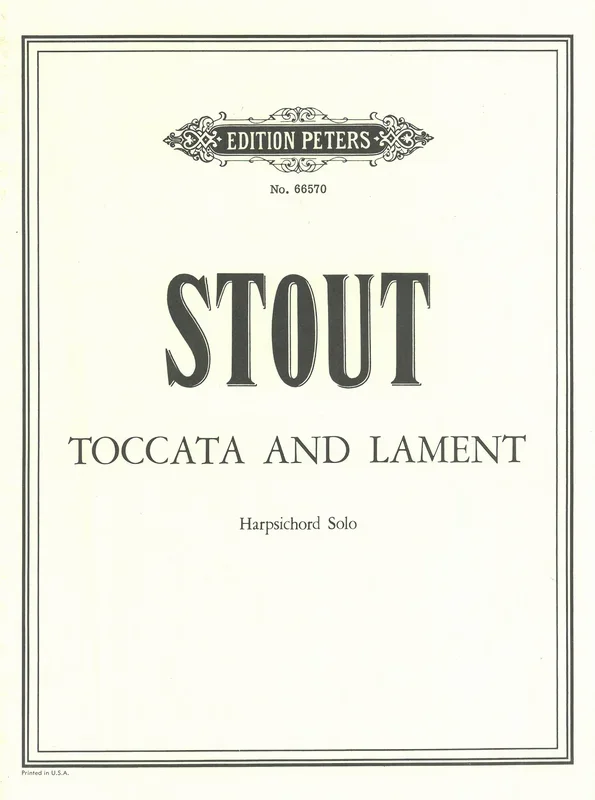 Stout: Toccata and Lament
