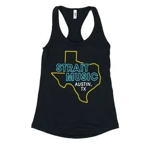 Strait Music Neon Texas Tank