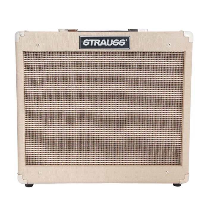 Strauss SVT-15R 15 Watt Valve Combo Amplifier with Reverb (Cream)
