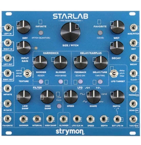 Strymon Starlab Time warped Reverberator Eurorack Module Blue