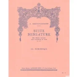 Suite Miniature, No. III: Humoresque – Clarinet and Piano