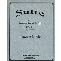 Suite, Op. 11 – Saxophone Quartet
