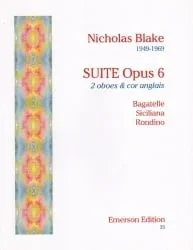 Suite Op. 6 – 2 Oboes and English Horn