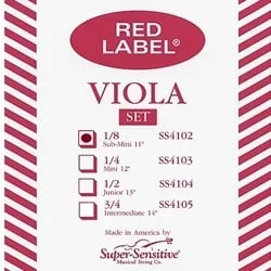 Super-Sensitive Red Label 11″ Viola String Set