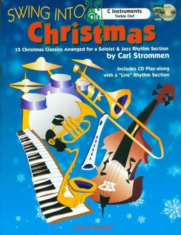 Swing Into Christmas C Instruments Softcover Book/CD