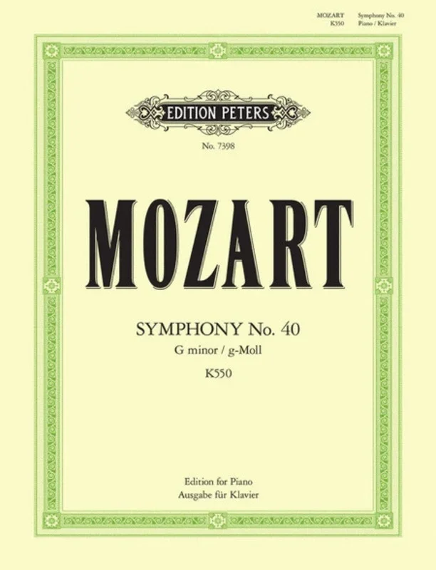 Symphony No 40 G Min K 550 Complete (Softcover Book)