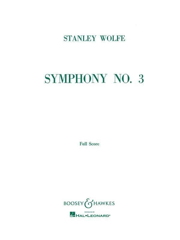 Symphony No3 Sc Book