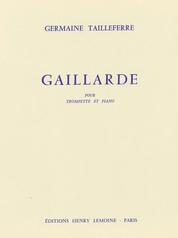 Tailleferre: Gaillarde