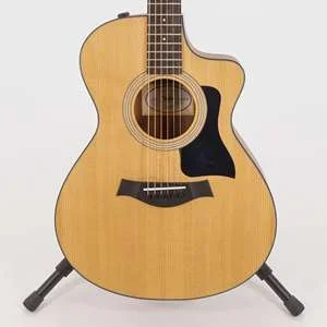 Taylor 100-Series 112ce-S Special Edition Grand Concert Electric-Acoustic Guitar – Spruce Top with Layered Sapele Back and Sides