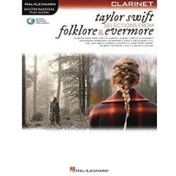 Taylor Swift: Selections from Folklore and Evermore – Clarinet Play-Along Book with Online Audio