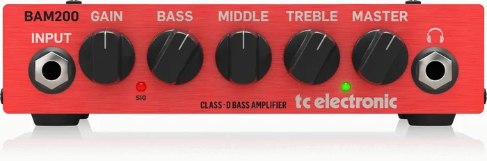 TC Electronic BAM200 Ultra-Compact 200 Watt Bass Head Amplifier
