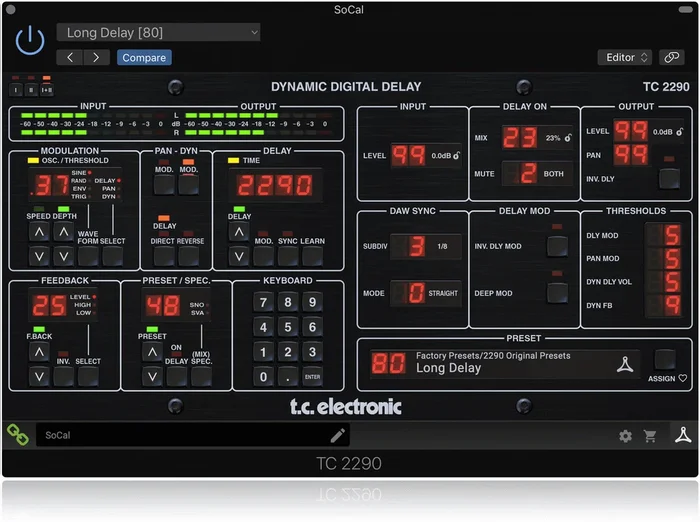TC Electronic TC2290-DT Dynamic Delay Plug-In with Dedicated Desktop Interface