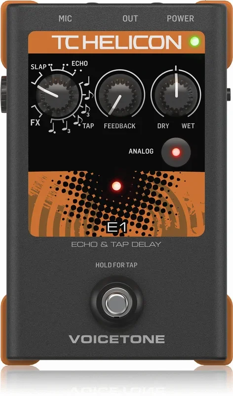 TC Helicon Voicetone E1 Vocal Echo Effects Pedal