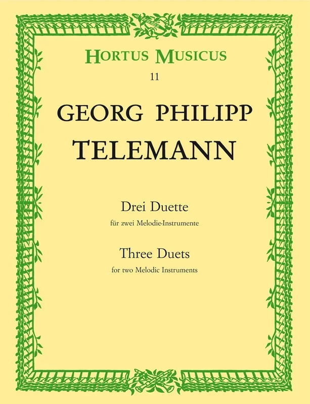 Telemann: 3 Duets for Melodic Instruments