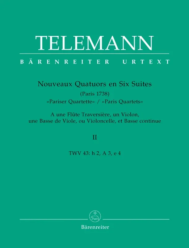 Telemann: Nouveaux Quatuors ( “Paris Quartets “) – Volume 2