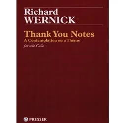 Thank You Notes – Cello Unaccompanied