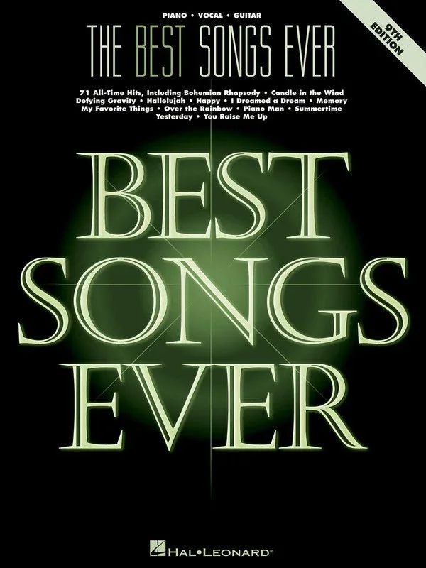 The Best Songs Ever – 9th Edition PVG