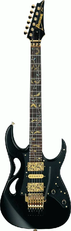 The Ibanez PIA3761 XB Steve Vai Electric Guitar W/Case (Onyx Black)