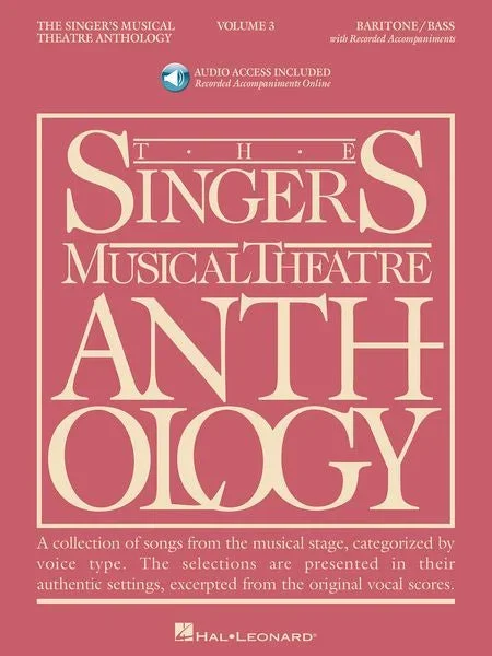 The Singer’s Musical Theatre Anthology – Baritone/Bass – Volume 3
