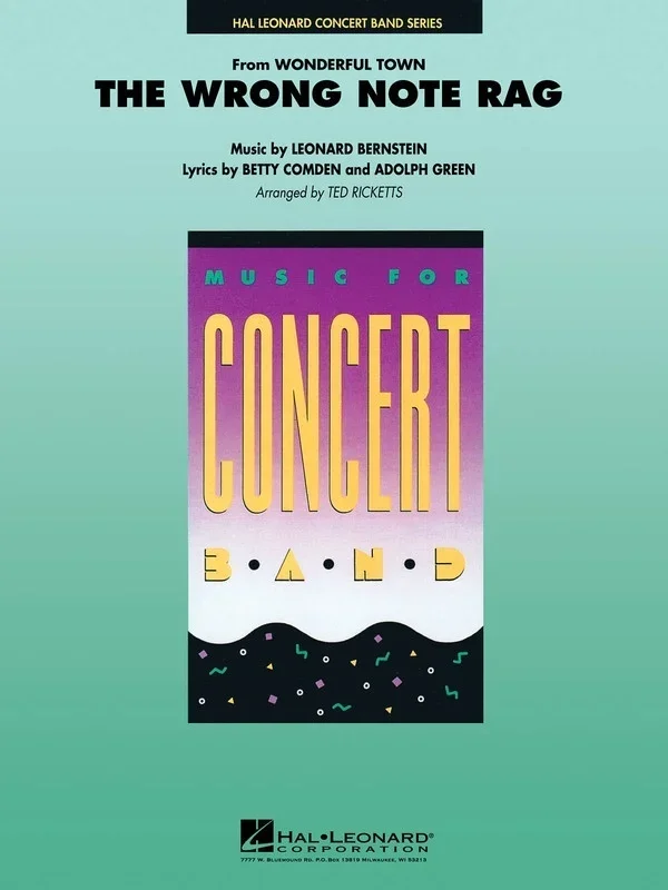 The Wrong Note Rag Sb4 (Music Score/Parts)