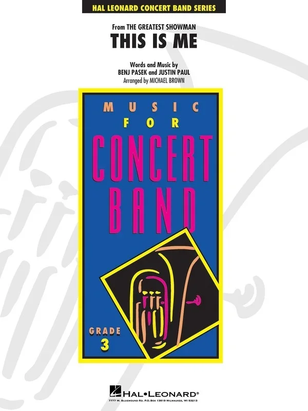 This Is Me (From The Greatest Showman) Concert Band 3 Score/Parts