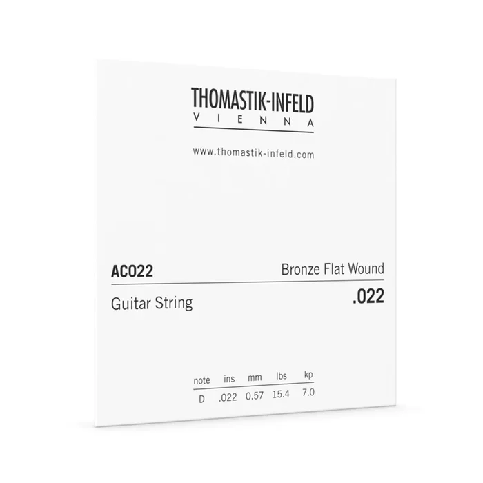 Thomastik DTAC022 .022 Bronze Flat Wound Acoustic Guitar String