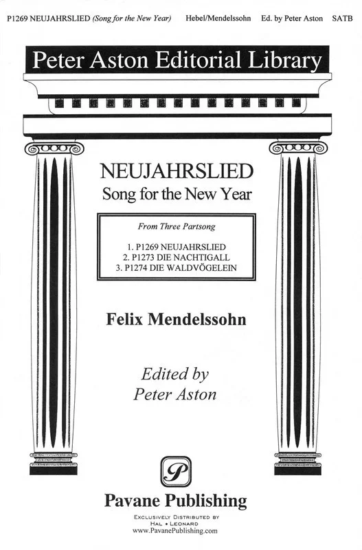 Three Songs For Mendelssohn SATB A Capp (Octavo)