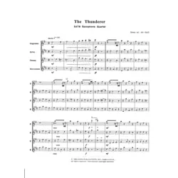 Thunderer – Saxophone Quartet (SATB)