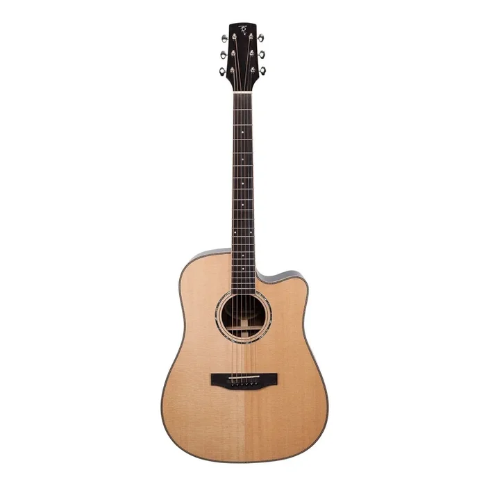 Timberidge ‘9 Series’ Spruce Solid Top and Rosewood Solid Back & Sides Acoustic-Electric Dreadnought Cutaway Guitar (Natural Gloss)