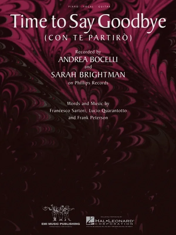 Time To Say Goodbye (Con Te Partiro) S/S PVG (Sheet Music)