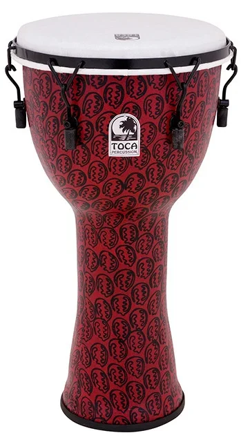 Toca Freestyle 2 Series Mech Tuned Djembe 12″ in Red Mask