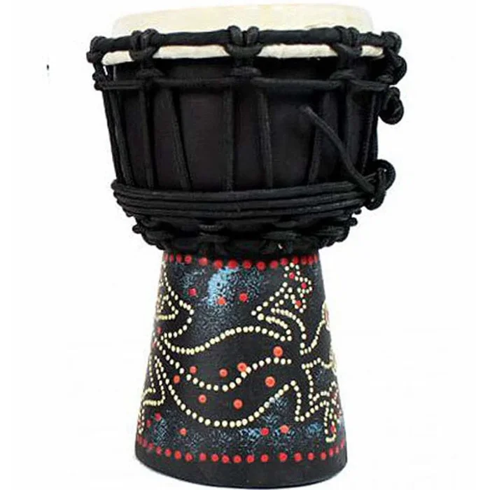 Toca Wooden Mini Djembe 4inch Painted Gecko Pattern – SDMINIPGS